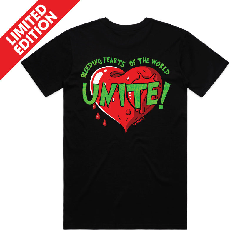 Grinch "Bleeding Hearts" Christmas Tee (OG Fan Wear Co.) | Midweight Cotton Tee